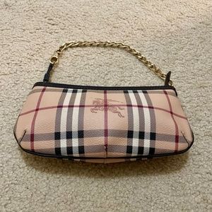 Burberry Haymarket Wristlet / Clutch